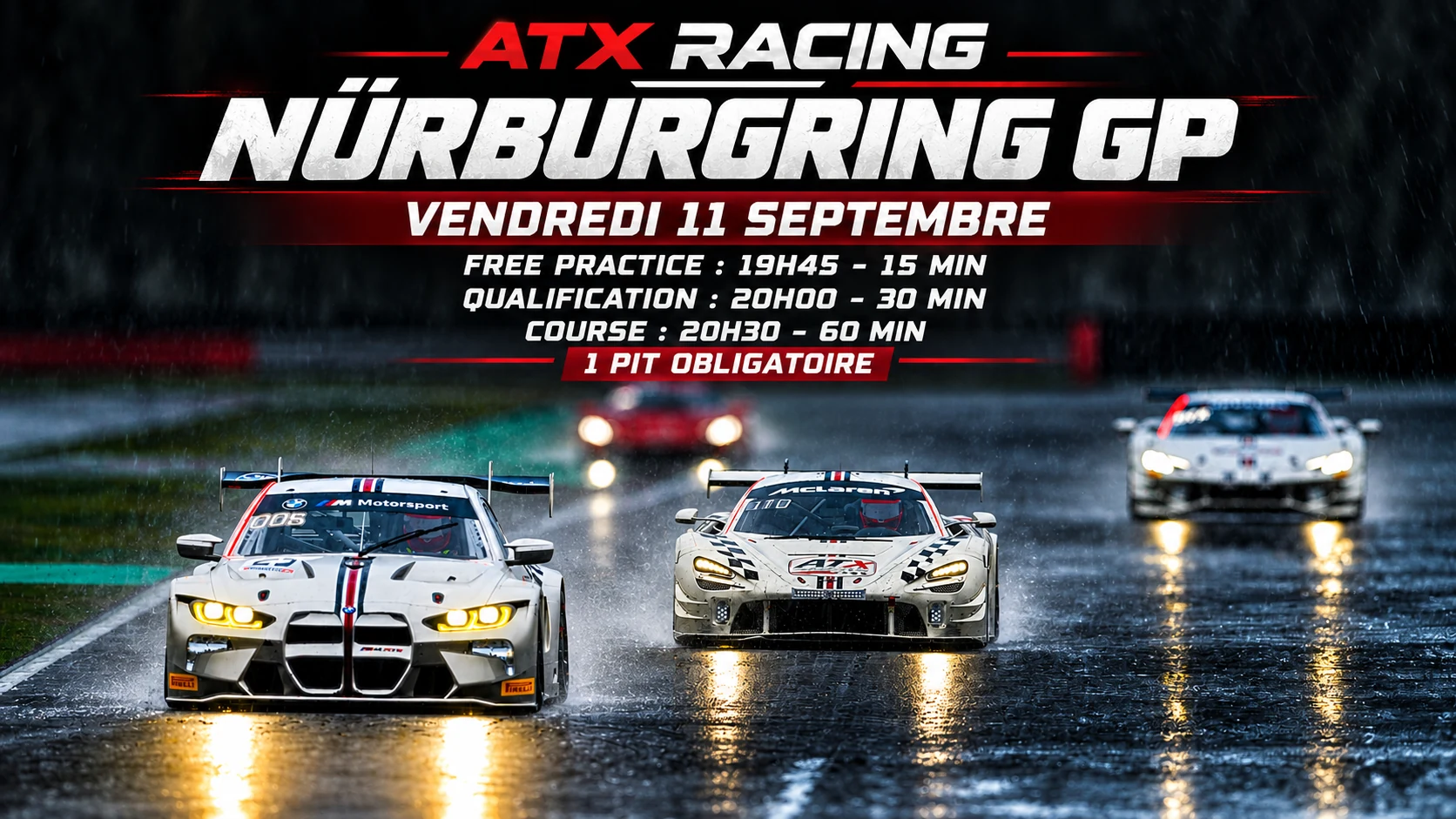 ATX Racing Nürburgring GP, vendredi 11 septembre 2026